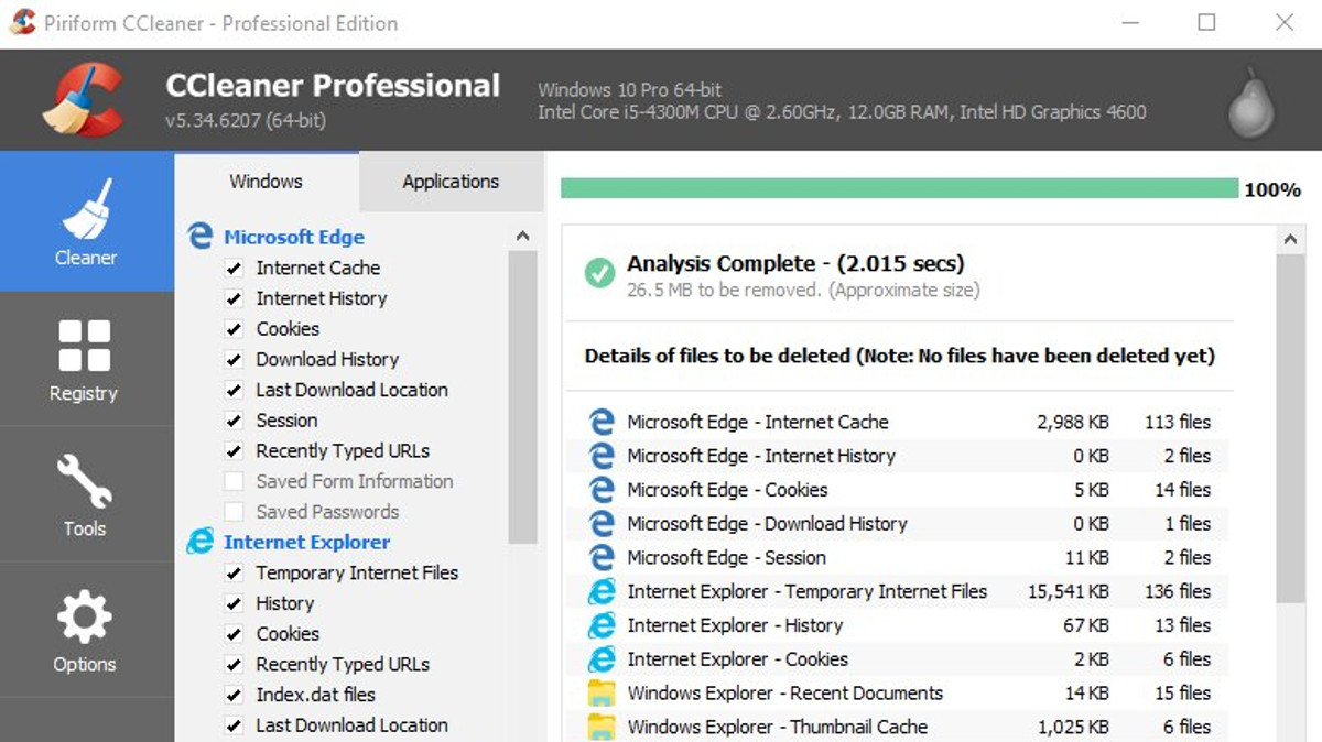 piriform ccleaner professional review