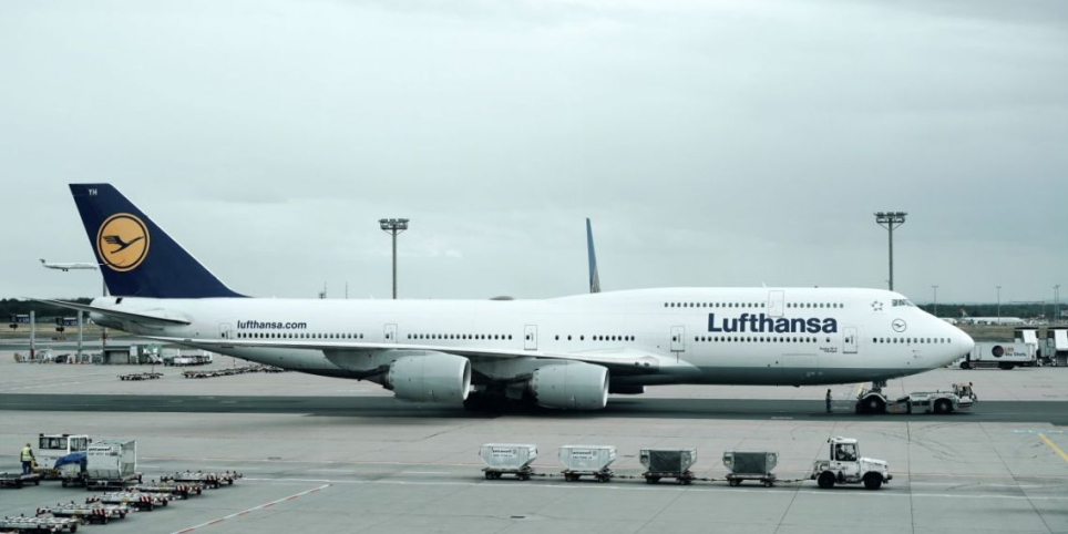 Vliegtuig van Lufthansa