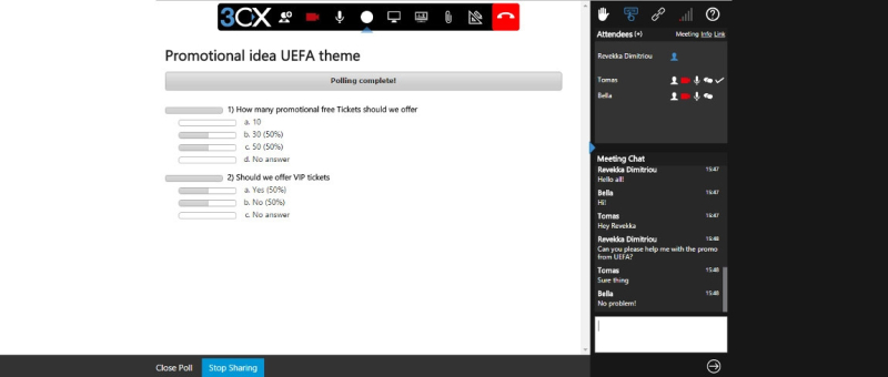 Een poll starten in jouw 3CX-webconference? Dit zijn 5 redenen om de functie te gebruiken