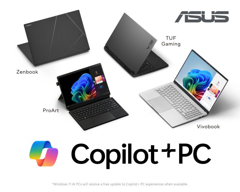 ASUS onthult nieuwe ProArt-, Zenbook- en Vivobook-laptops met Copilot+ tijdens Computex 2024