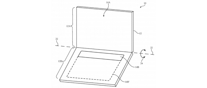 Apple dient patent in voor device met twee schermen