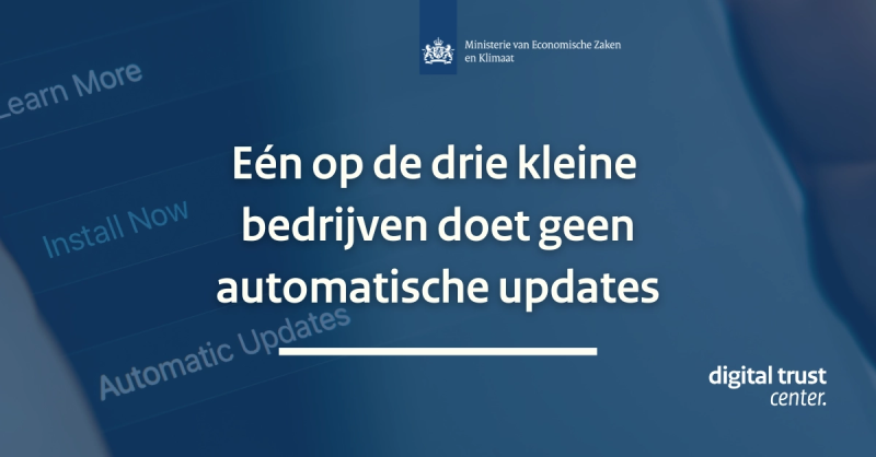 Eén op de drie kleine bedrijven doet geen automatische updates