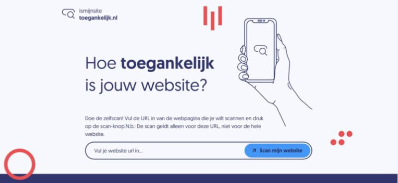 Zelfscan voor digitale toegankelijkheid www.ismijnsitetoegankelijk.nl uitgebreid